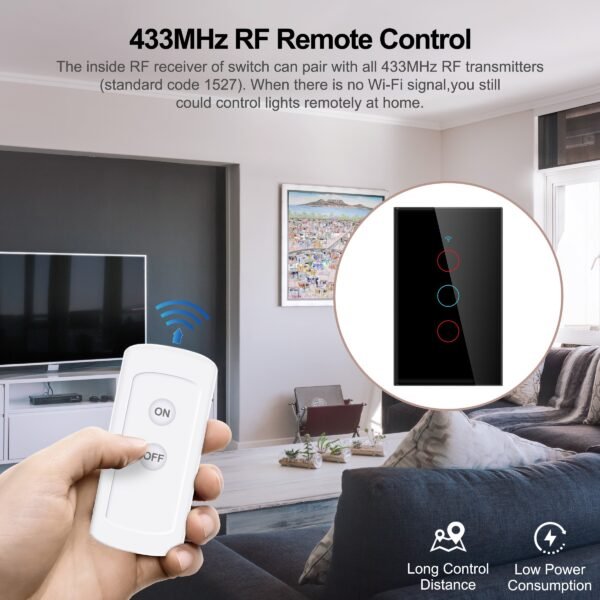 GIRIER-Tuya-Wifi-Light-Switch-Smart-Touch-Wall-Switch-EU-US-Support-Multi-way-Control-100-2 Wifi Light Switch, Smart Touch Wall Switch EU/US Support Multi-way Control 100-240V, Works with Alexa Google Home