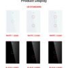 H65dcff7c82644394a5be75b6a06f3860r Wifi Light Switch, Smart Touch Wall Switch EU/US Support Multi-way Control 100-240V, Works with Alexa Google Home
