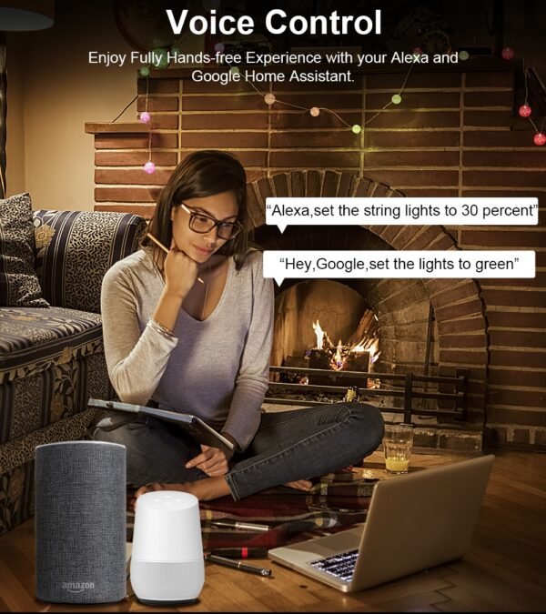 Wifi Bluetooth LED Fairy String Lights RGB 10M