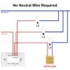 Smart Wifi Touch Switch No Neutral Wire Required Smart Home 1/2/3 Gang Light Switch 220V Support Alexa Tuya App 433RF Remote