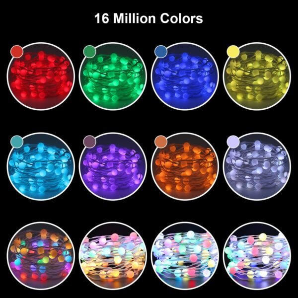 Wifi Bluetooth LED Fairy String Lights RGB 10M