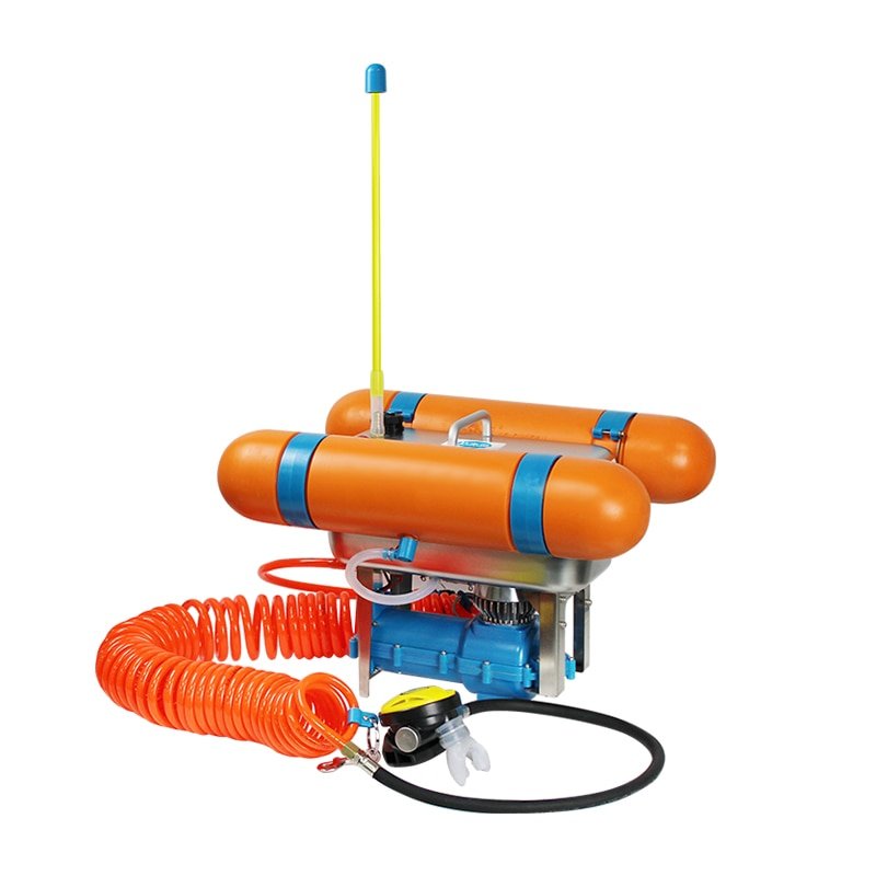 Diving-Equipment-Full-Set-Of-Respirator-Scuba-Underwater-Long-Tube-Time-Snorkeling-Deep-Diving-Pump-Submersible Battery Powered Scuba Diving Respirator Pump