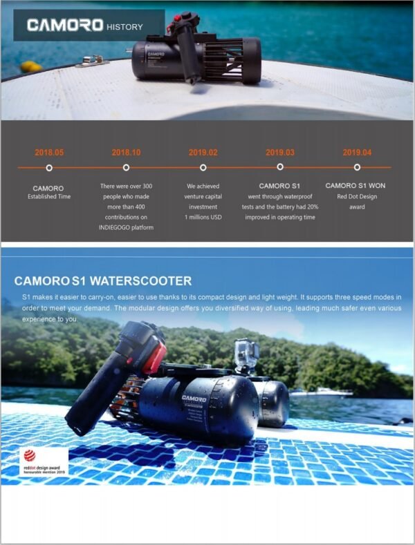 Electric Jet Underwater Sea Scooter LEFEET S1 Propeller Scuba Diving Motor Water Scooter Snorkel Equipment