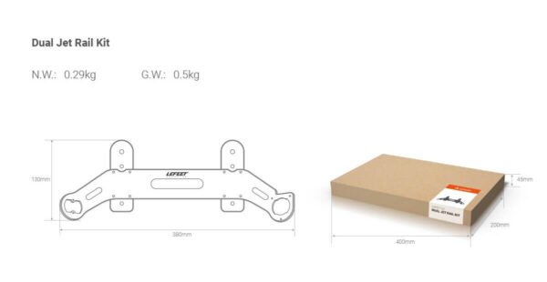 Dual Jet Rail Kit for LEFEET S1