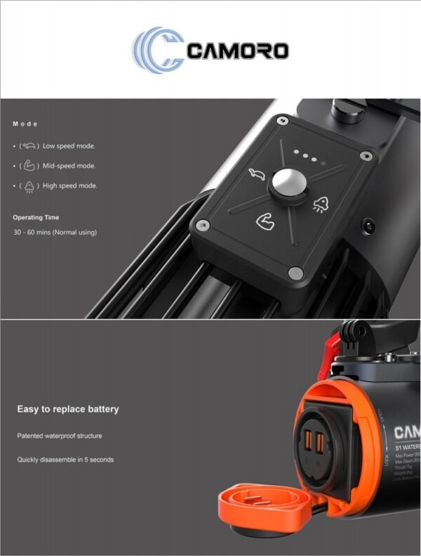 Electric Jet Underwater Sea Scooter LEFEET S1 Propeller Scuba Diving Motor Water Scooter Snorkel Equipment