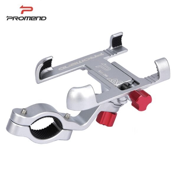 Promend-Aluminum-Alloy-Bike-Mobile-Phone-Holder-Adjustable-Bicycle-Phone-Holder-Non-slip-MTB-Phone-Stand-2 Alloy Bike Mobile Phone Holder