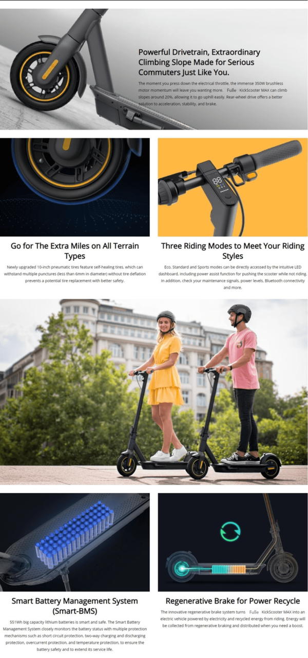 Scooter discription2 Fulle MAX e-Scooter 35km/h