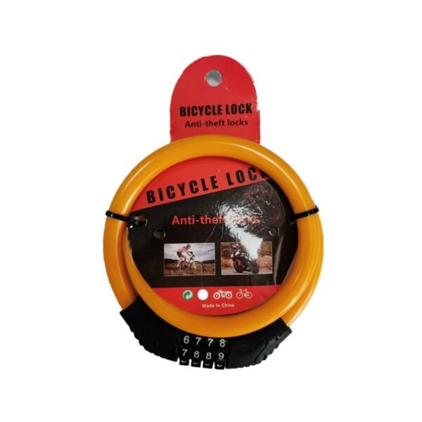 Bicycle Lock Mountain Bike Anti-theft Wire Lock 4 Digital Password Electric Car Motorcycle Steel Cable Lock Bicycle Accessories