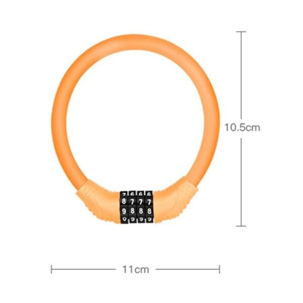 Bicycle Lock Mountain Bike Anti-theft Wire Lock 4 Digital Password Electric Car Motorcycle Steel Cable Lock Bicycle Accessories