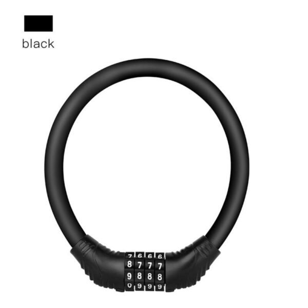 Bicycle Lock Mountain Bike Anti-theft Wire Lock 4 Digital Password Electric Car Motorcycle Steel Cable Lock Bicycle Accessories