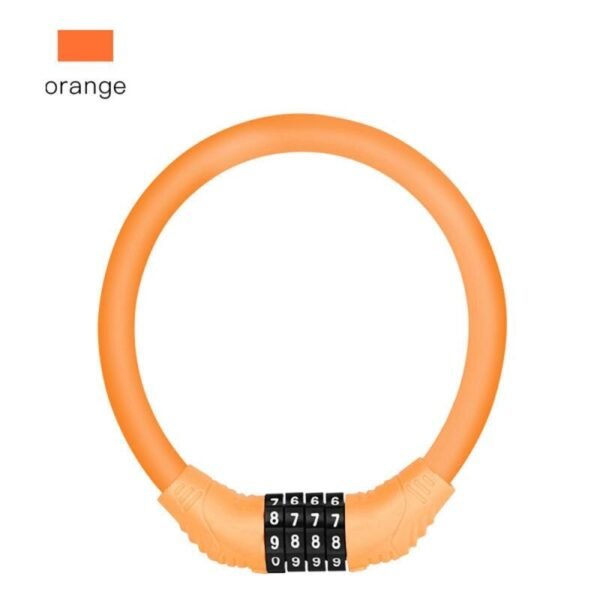 Bicycle Lock Mountain Bike Anti-theft Wire Lock 4 Digital Password Electric Car Motorcycle Steel Cable Lock Bicycle Accessories