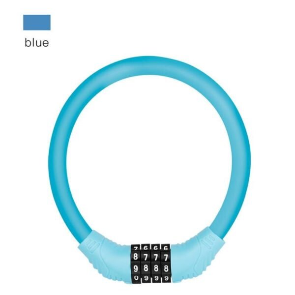 Bicycle Lock Mountain Bike Anti-theft Wire Lock 4 Digital Password Electric Car Motorcycle Steel Cable Lock Bicycle Accessories